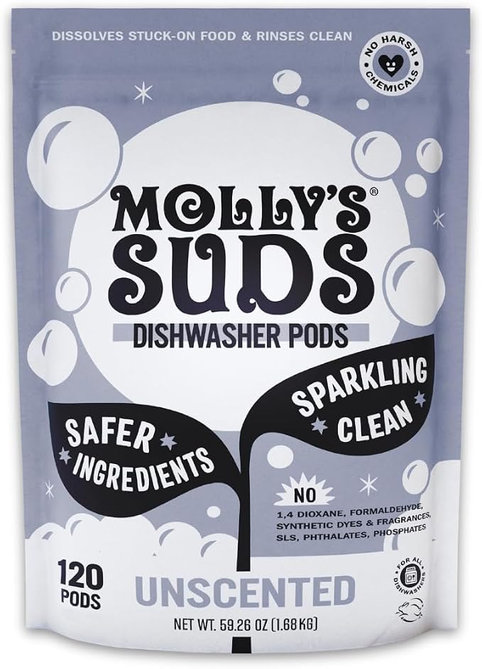 Molly's Suds Dishwasher Pods (Unscented)