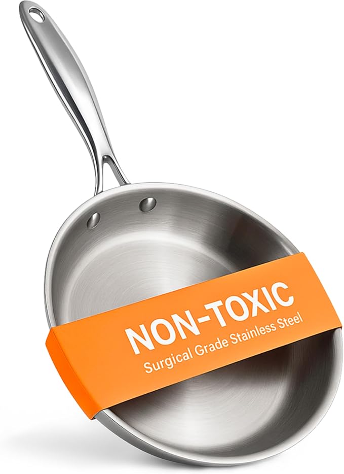 Stainless Steel Frying Pans (available in three sizes)
